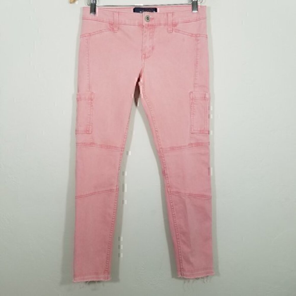 Hollister Cargo Stretch Raw Hem Skinny Jeans Size 3